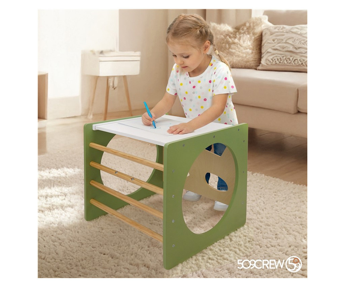 Cubo Arrampicata Montessori Green & Natural