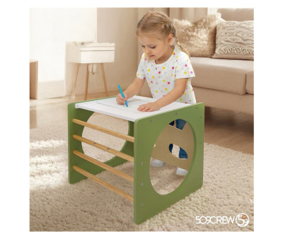 Cubo Arrampicata Montessori Green & Natural