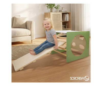Cubo Arrampicata Montessori Green & Natural
