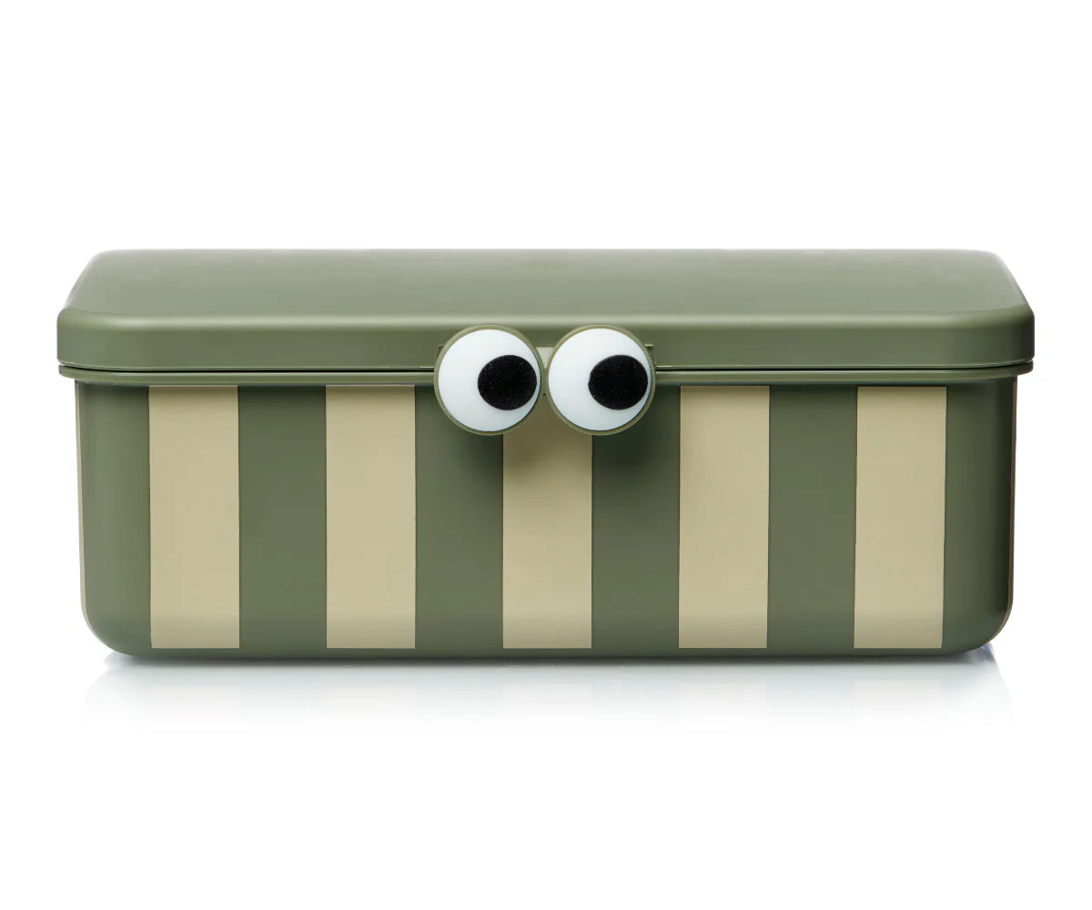 Bento Box con 3 Vassoi Rimovibili Green