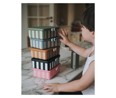 Bento Box con 3 Vassoi Rimovibili Green