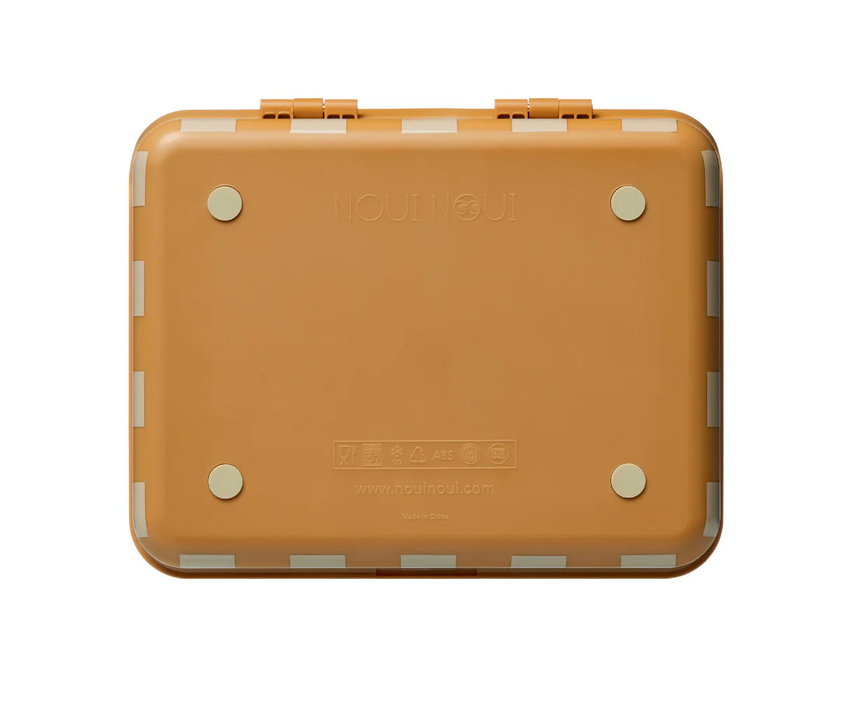 Bento Box con 3 Vassoi Rimovibili Mustard