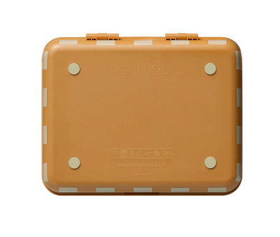 Bento Box con 3 Vassoi Rimovibili Mustard