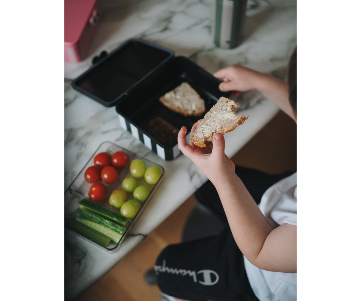 Bento Box con 3 Vassoi Rimovibili Black