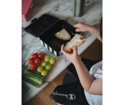 Bento Box con 3 Vassoi Rimovibili Black