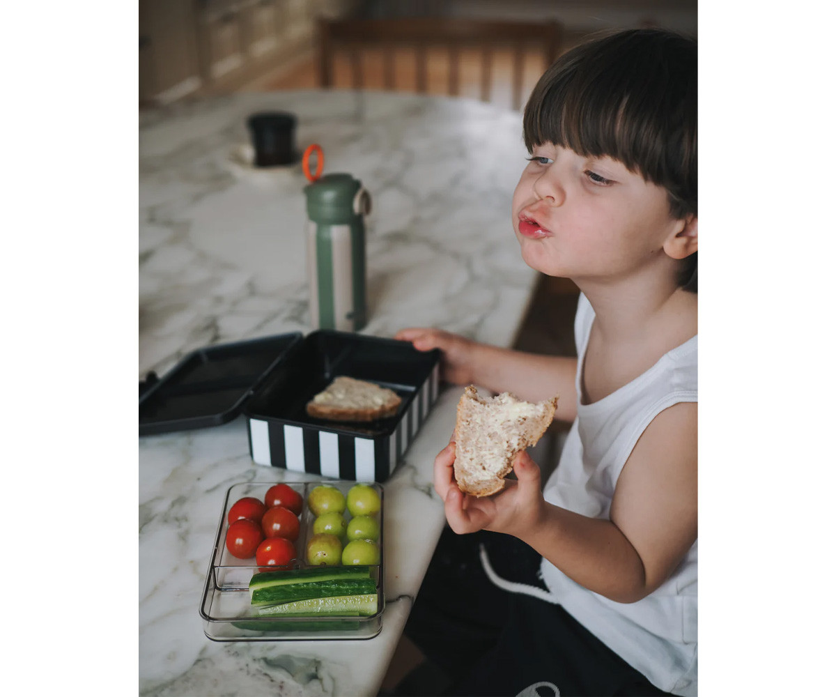 Bento Box con 3 Vassoi Rimovibili Black