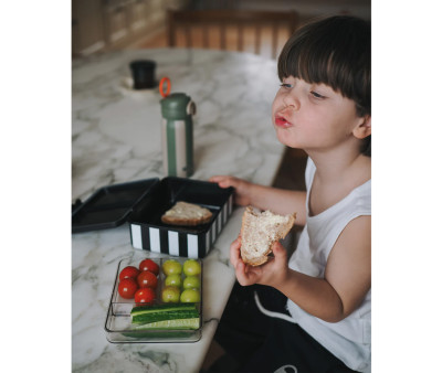 Bento Box con 3 Vassoi Rimovibili Black