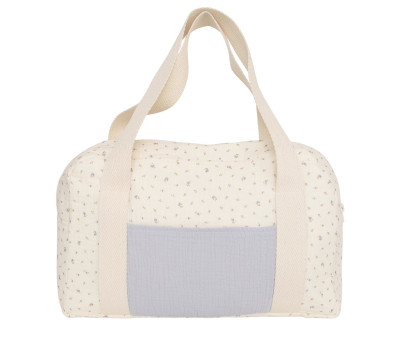 Bolsa Deporte Flor Azul Personalizable