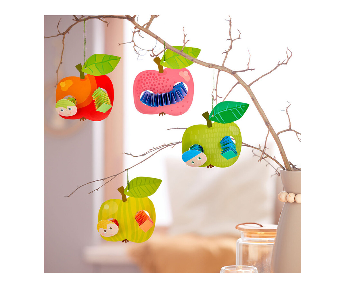 Set Creativo Aprender a Doblar Gusanos en Manzanas