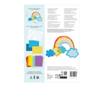 Set Creativo Aprender a Pegar Imagen para Ventanas Arco Iris