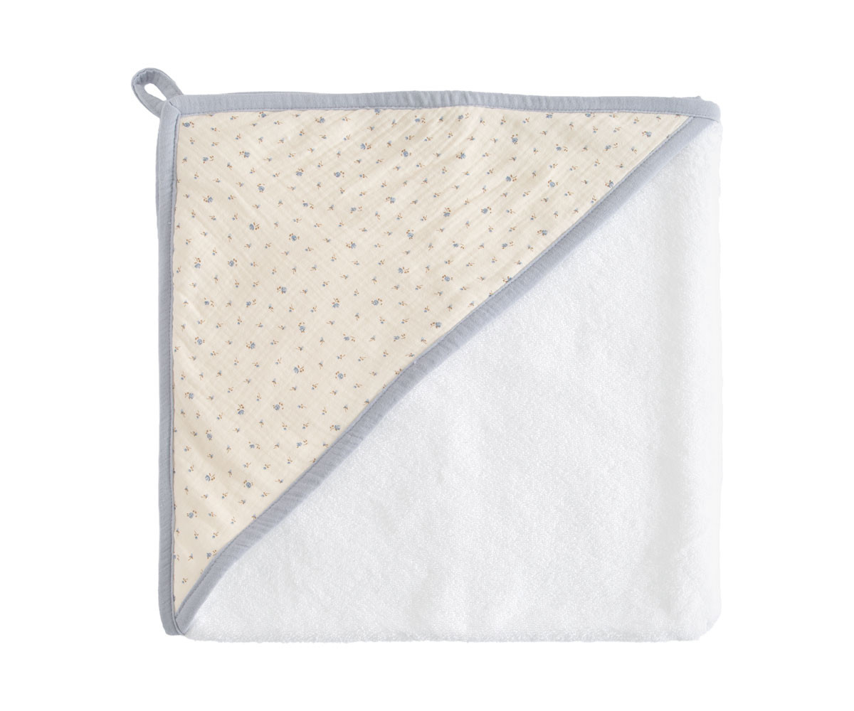 Capa de Baño Flor Azul Personalizable