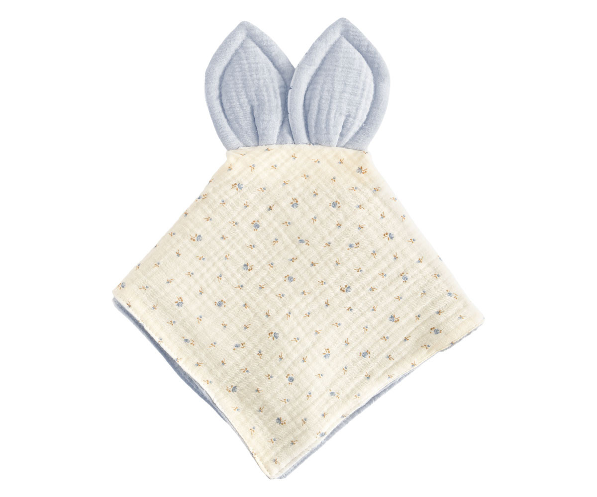 Doudou Flor Azul Personalizable