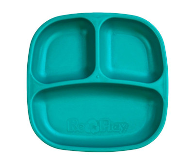 Replay Teal Compartment Plate