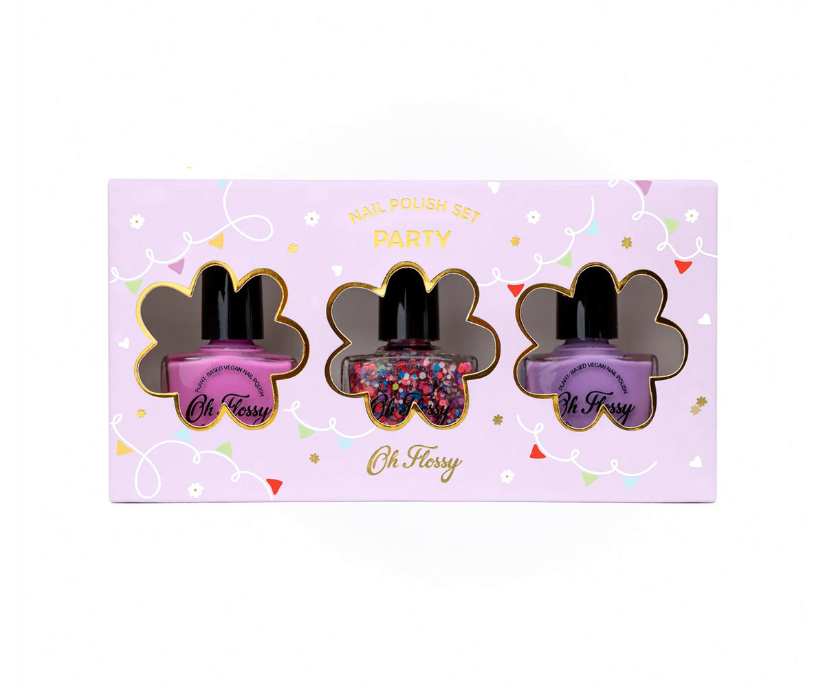 3 Esmaltes de Uñas Oh Flossy Party