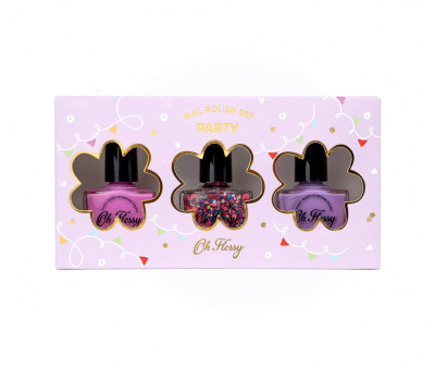 3 Esmaltes de Uñas Oh Flossy Party