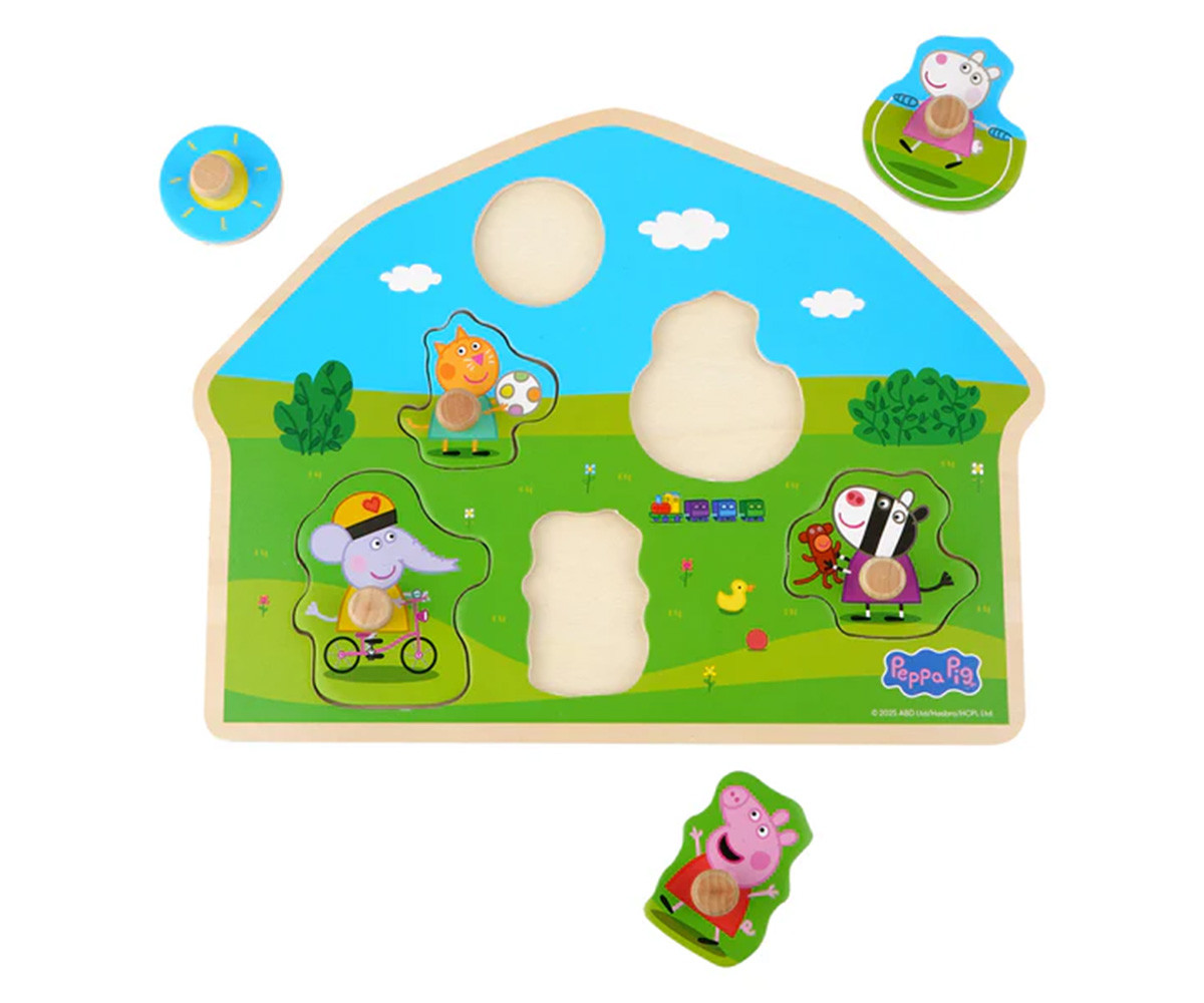 Puzzle Encajable de Madera Peppa Pig