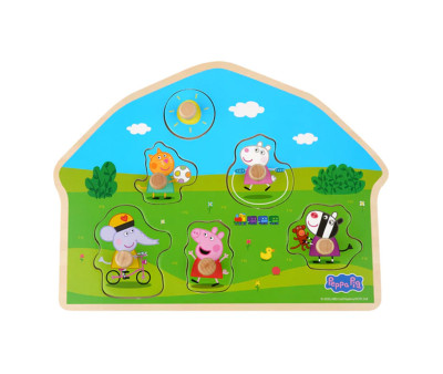 Puzzle Encajable de Madera Peppa Pig
