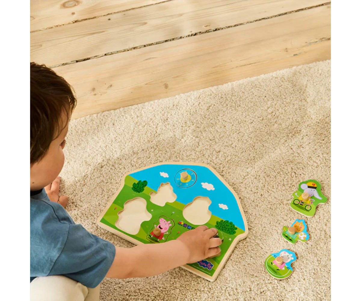 Puzzle Encajable de Madera Peppa Pig