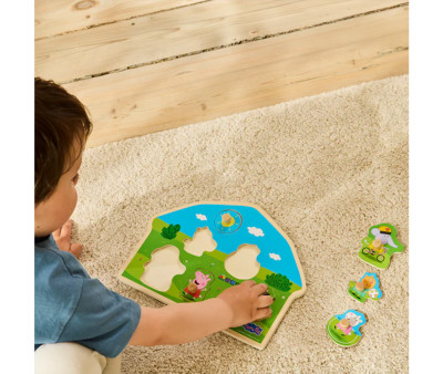 Puzzle Encajable de Madera Peppa Pig