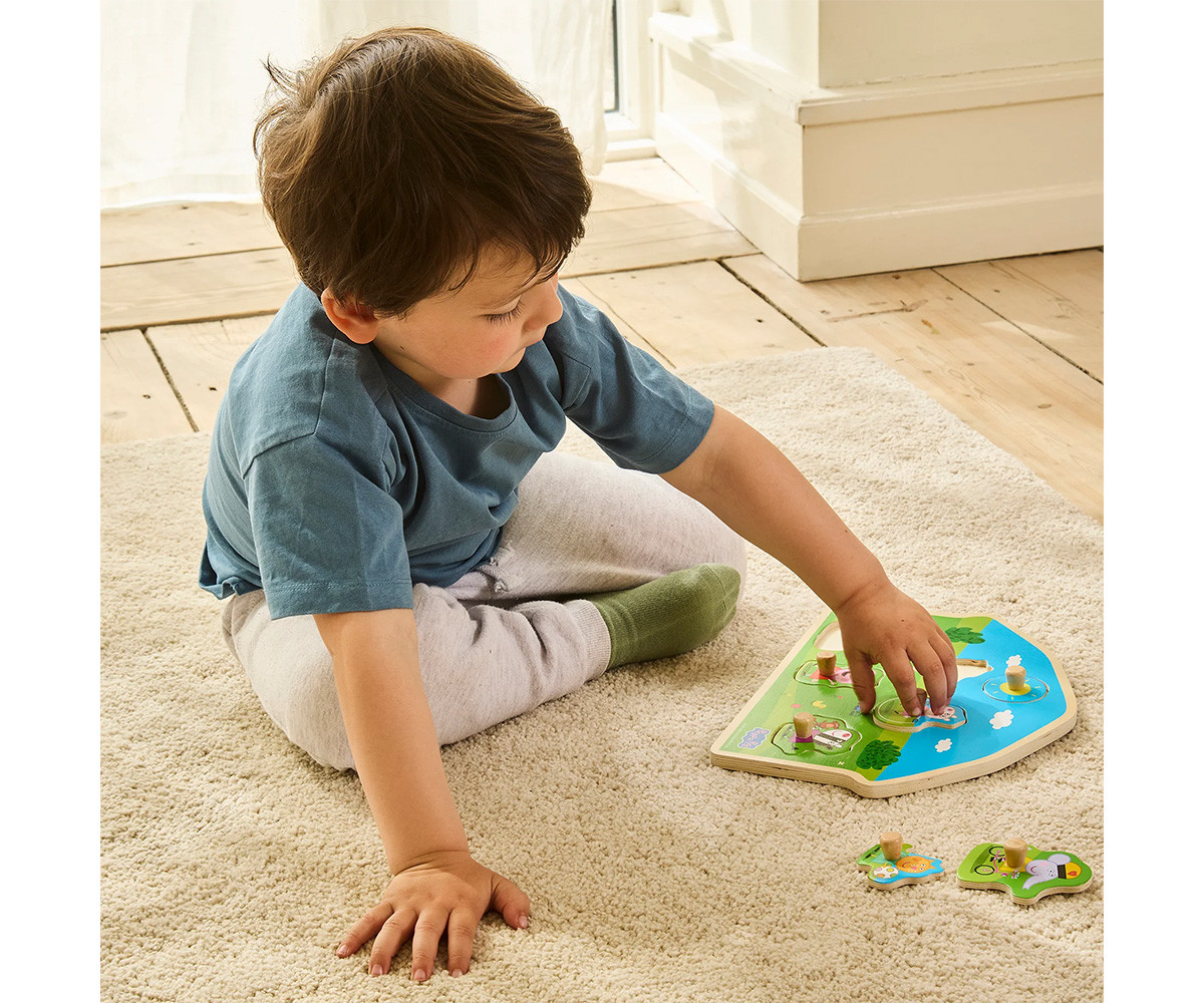 Puzzle Encajable de Madera Peppa Pig