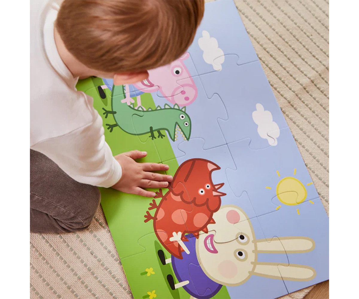 Maletín Puzzle Peppa Pig 12 piezas George