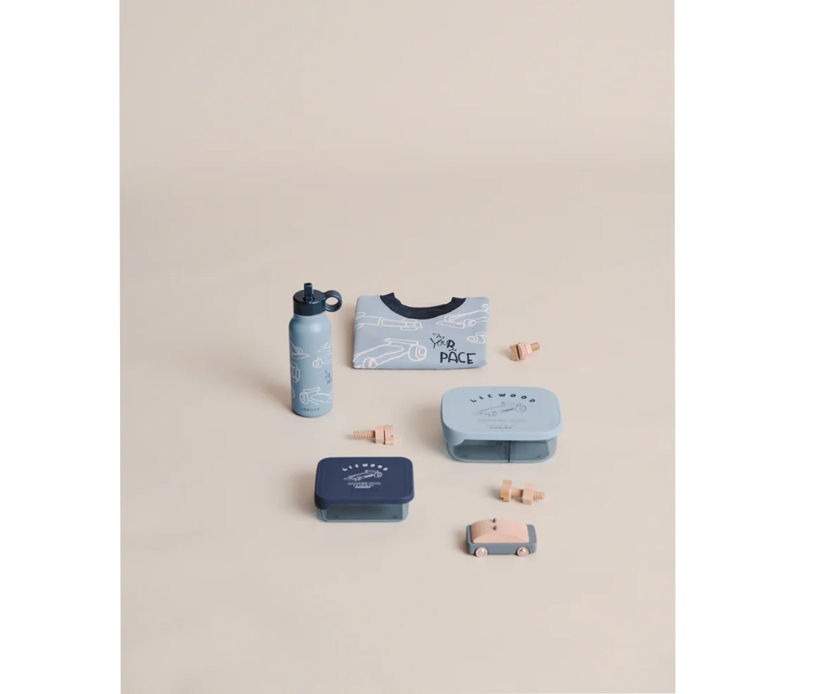 Caja de Almuerzo Arthur Tritan Race Cars/Beach blue