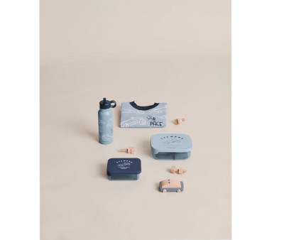 Caja de Almuerzo Arthur Tritan Race Cars/Beach blue