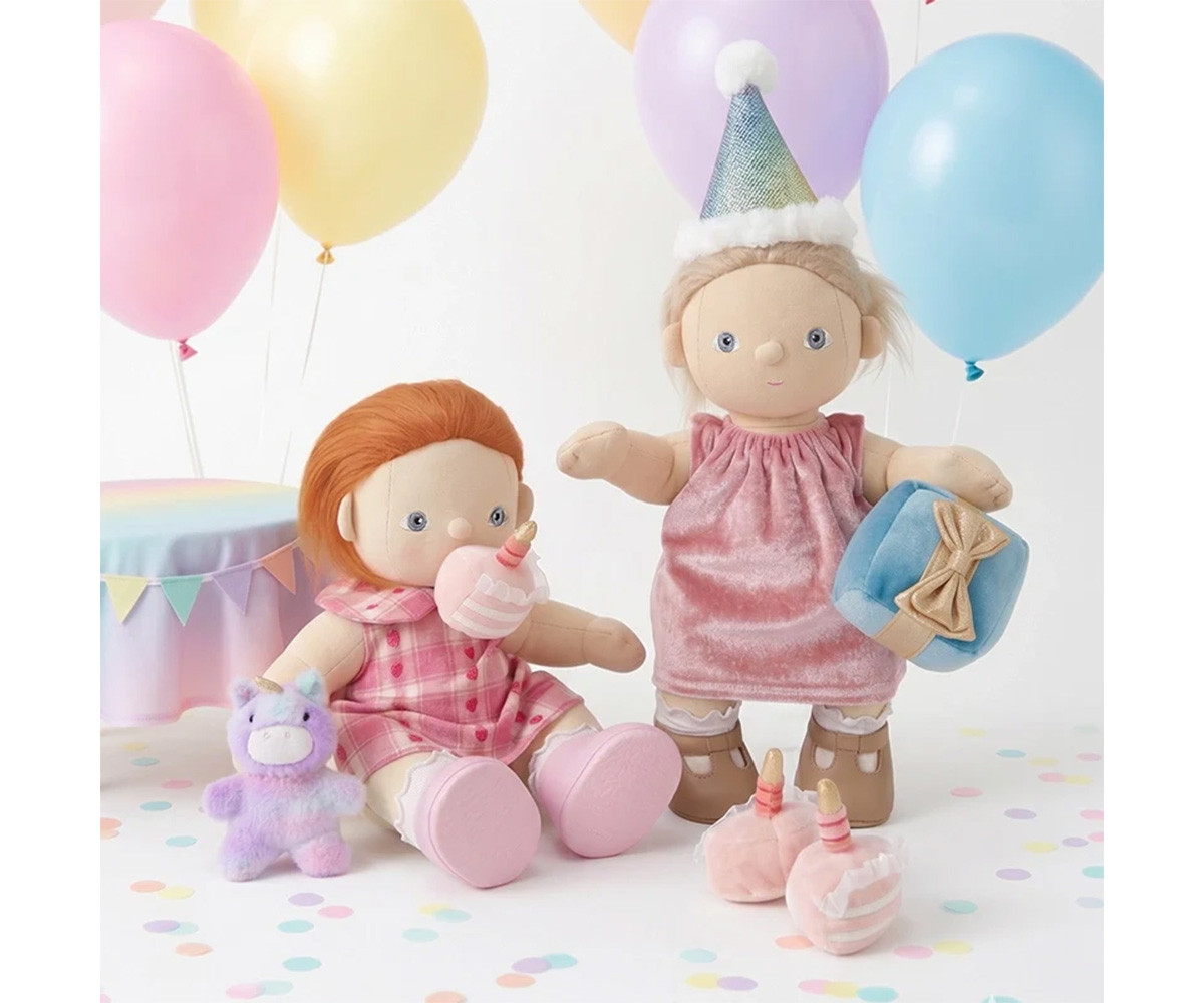 Conjunto Happy Birthday para Muñeco Dinkum