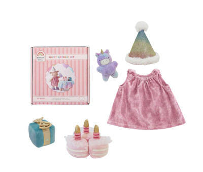 Conjunto Happy Birthday para Muñeco Dinkum