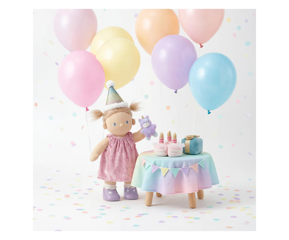 Conjunto Happy Birthday para Muñeco Dinkum