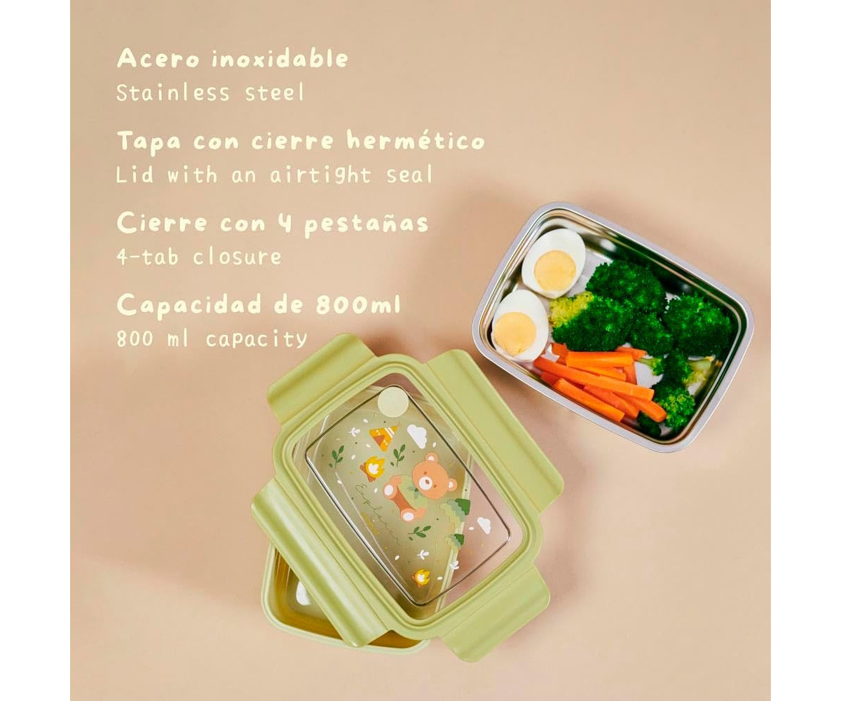 Caja de Almuerzo Acero Explorer