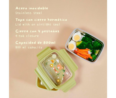 Caja de Almuerzo Acero Explorer