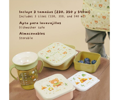 3 Cajitas Almuerzo Explorer