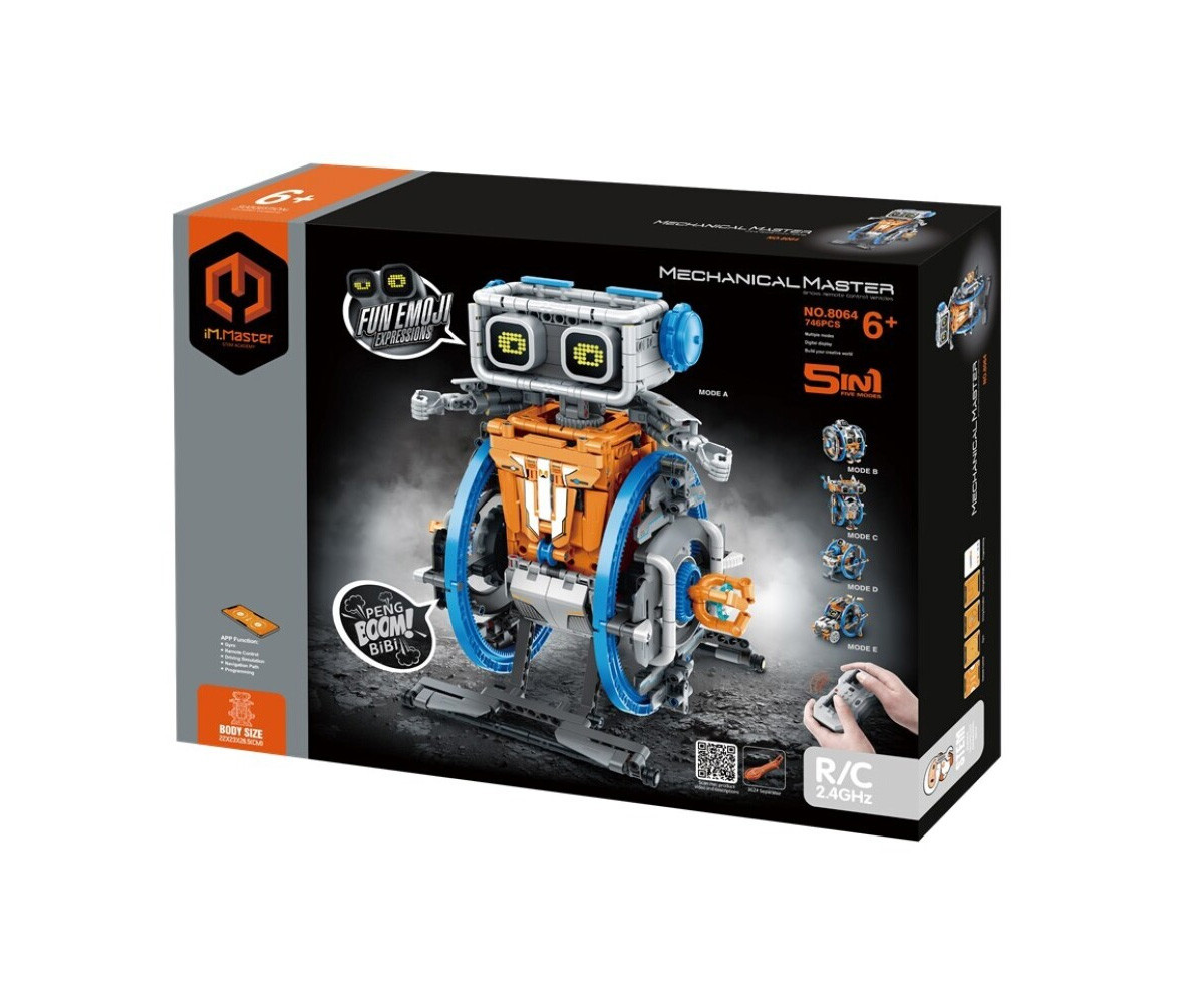 Robot Programable Inteligente 5 en 1 Azul