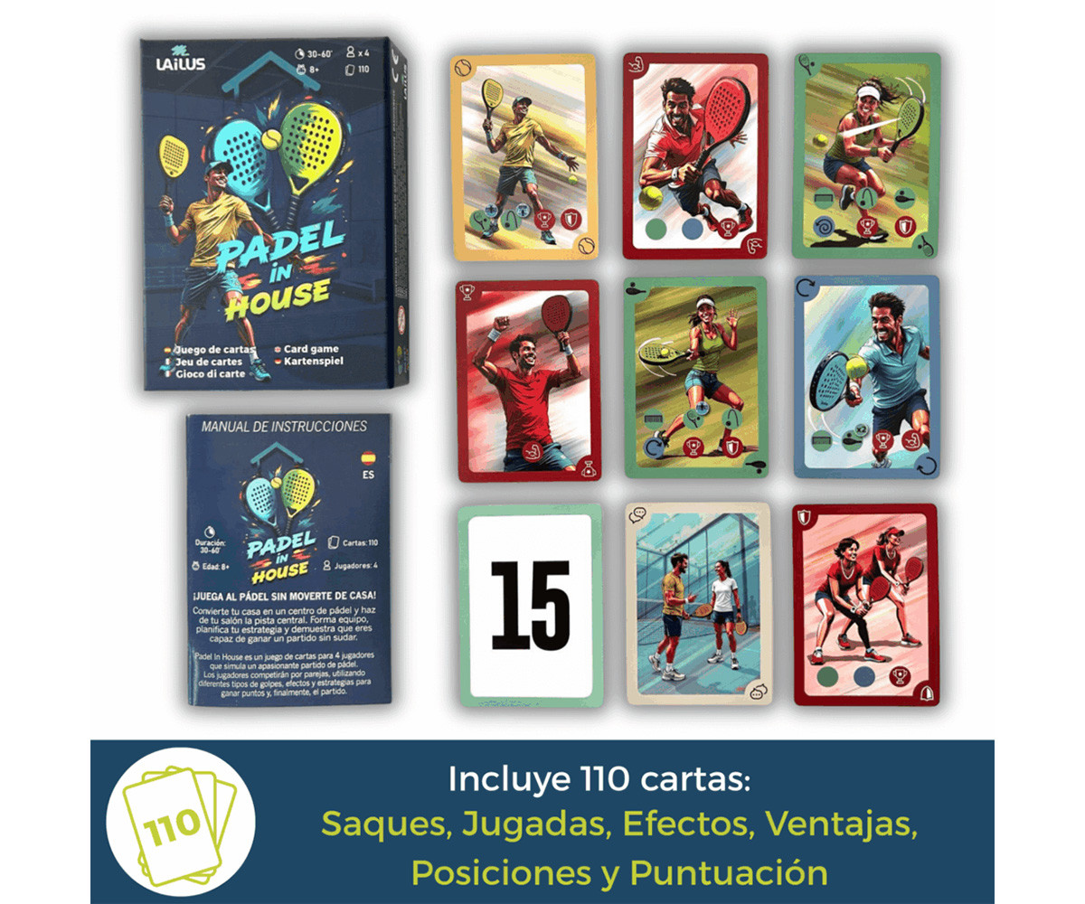 Juego de Cartas Padel in House