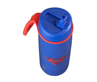 Botella Térmica Con Boquilla Plegable y Asa 690ml Superman