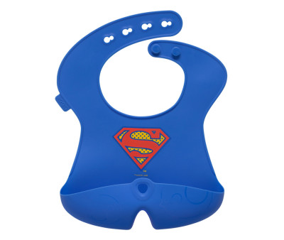 Babero Silicona Enrollable Superman