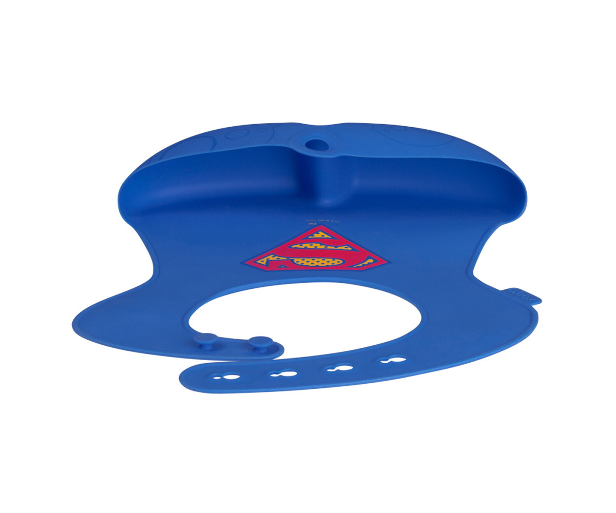 Babero Silicona Enrollable Superman