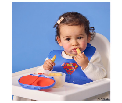 Babero Silicona Enrollable Superman