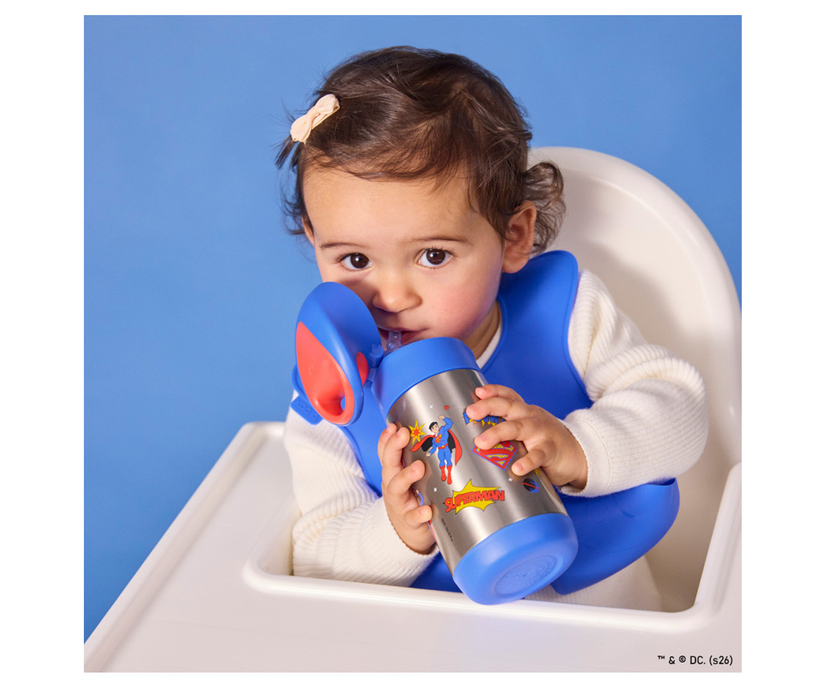 Botella Térmica con Pajita 350 ml Superman
