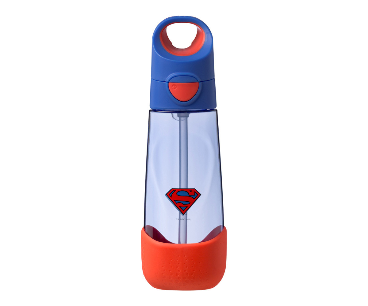 Botella de Tritán con Pajita 600 ml Superman
