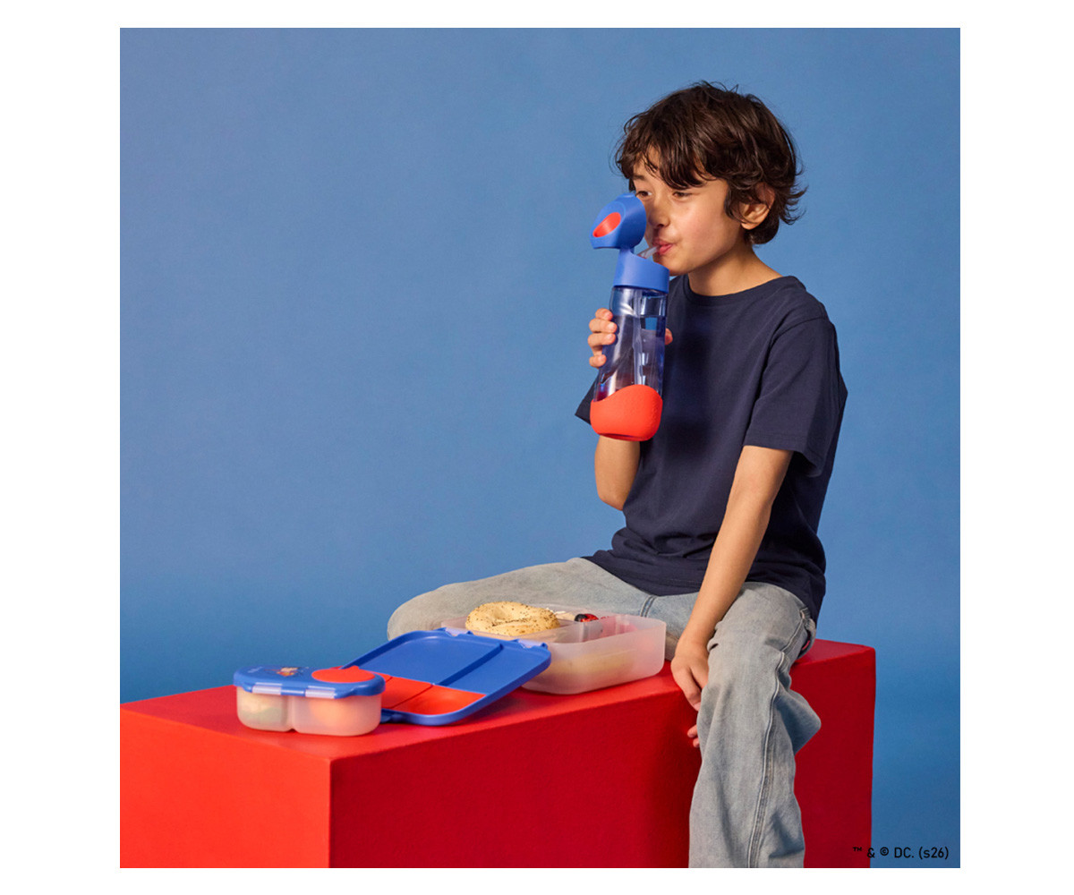 Botella de Tritán con Pajita 600 ml Superman