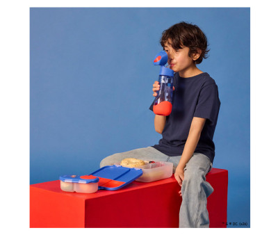 Botella de Tritán con Pajita 600 ml Superman