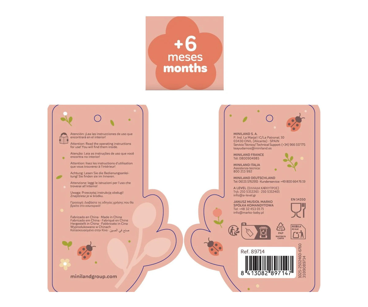 Botella Infantil Tritán Butterfly 450ml