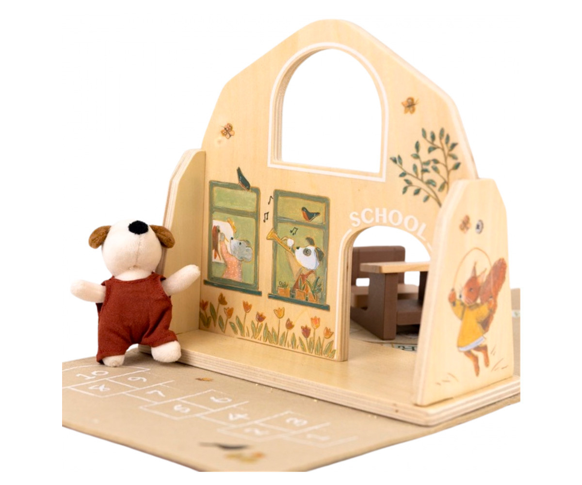 Mini Escuela de Madera Mini Friends