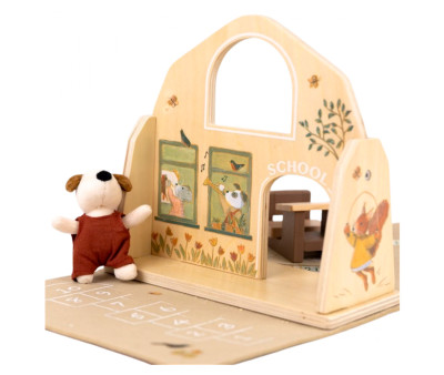 Mini Escuela de Madera Mini Friends