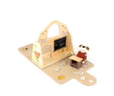 Mini Escuela de Madera Mini Friends