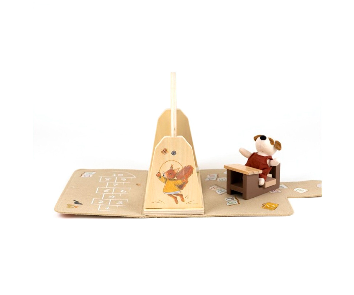 Mini Escuela de Madera Mini Friends