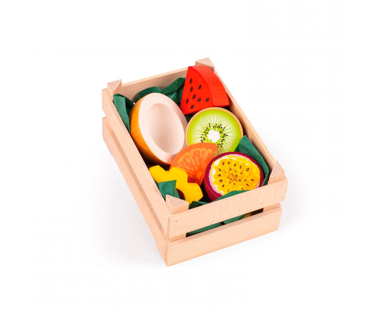 Surtido de Frutas Tropicales de Madera