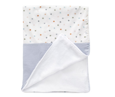 Manta Coralina Little Stars Blue Personalizable